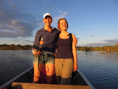 KLIMA UND WETTER IM AMAZONAS REGENWALD, ECUADOR: Sonnenunterg�nge an der Cuyabeno-Lodge