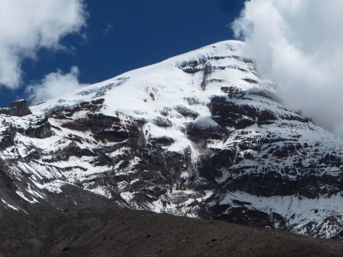 Cimborazo, seen on Andes treks in Ecuador.