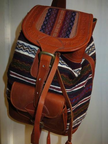 7 BEST ART, HANDICRAFTS MARKETS OF ECUADOR: A favorite is a sturdy beautiful ladies backpack.