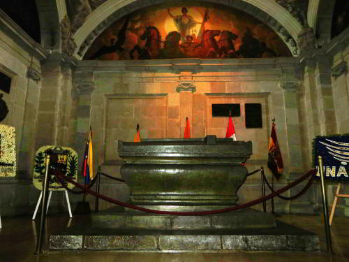 MUSEUMS IN QUITO: Admiral Sucre Mausoleum in the Chapel of the National Cathedral Museum in Quito