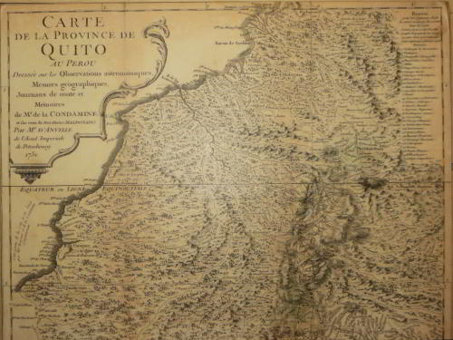 WHAT IS MITAD DEL MUNDO MONUMENT? map of Quito during the days of the geodesic mission.