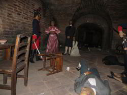 Wax Museum of Quito has catacombs with historical scenes