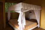 ECUADOR AMAZON TOURS: Comfortable beds at the Cuyabeno Lodge.