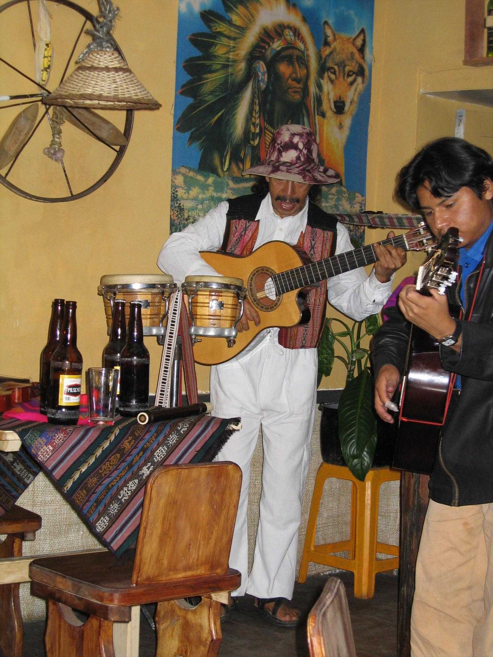 Indian band in Otavalo