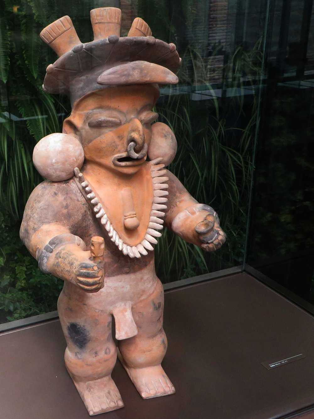 Clay statue at the Alabado Museum in Quito