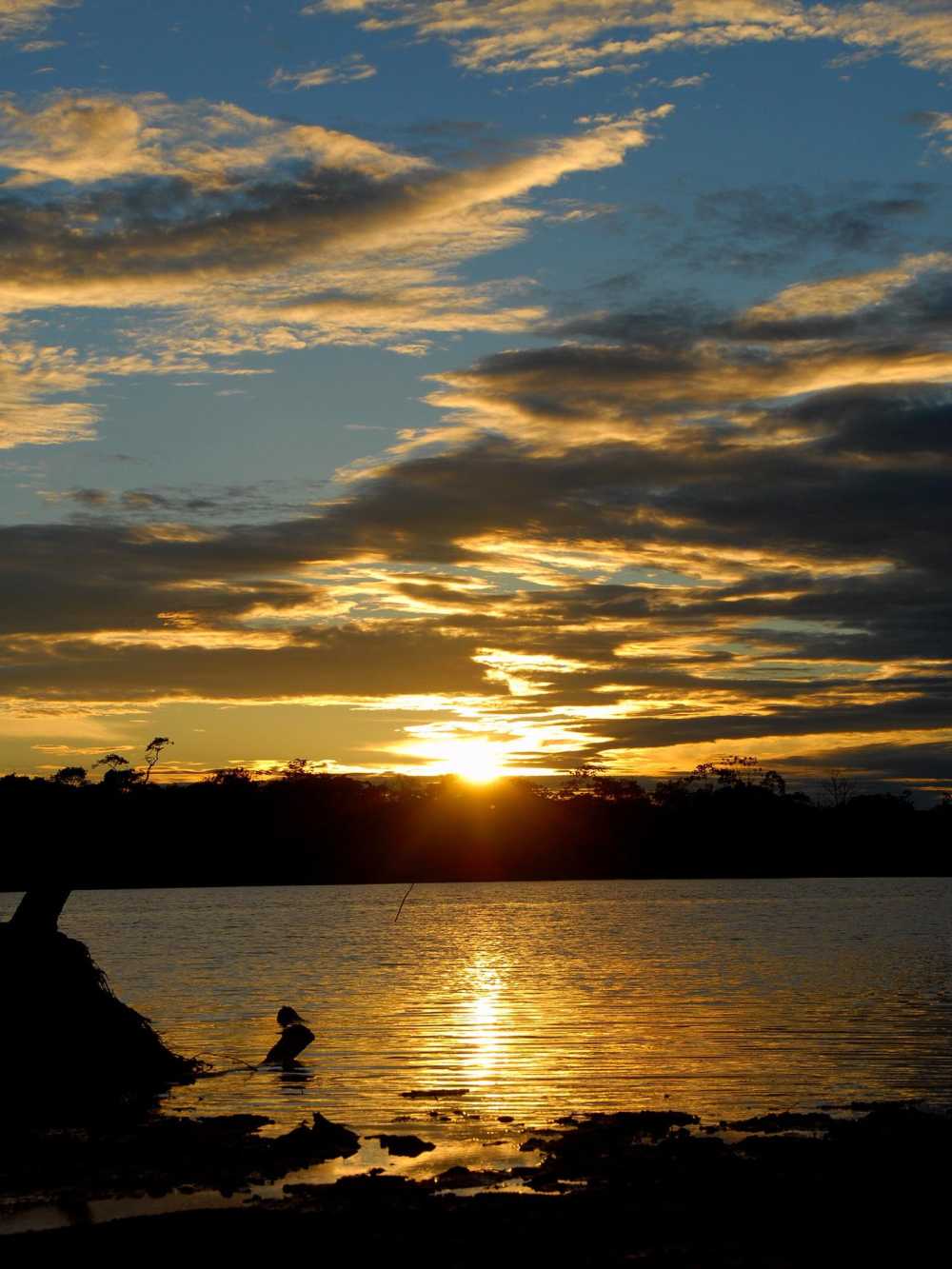 Sunset over the Napo River
